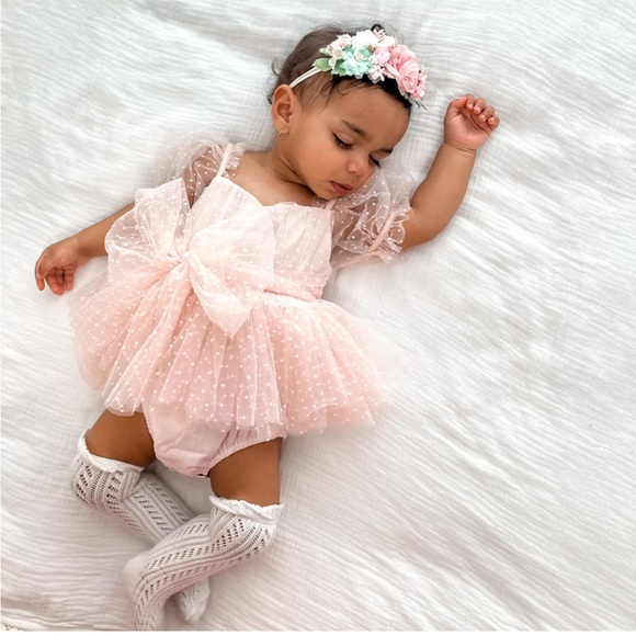 ARABELLA & ROSE TINKERBELL DRESS ROMPER PASTEL PINK - Picture 7 of 10